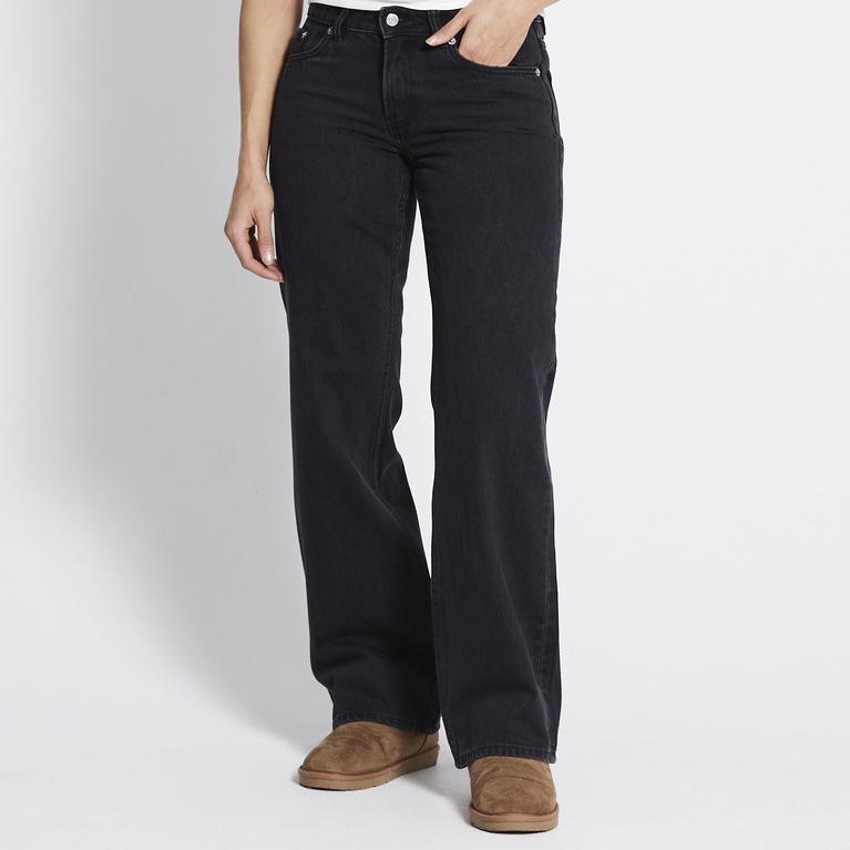 Low waist wide jeans "Low Rider" Black Used
